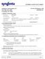 MATERIAL SAFETY DATA SHEET. In Case of Emergency, Call Syngenta Crop Protection, LLC Post Office Box Greensboro, NC 27419