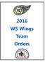 2016 WS Wings Team Orders