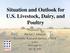 Situation and Outlook for U.S. Livestock, Dairy, and Poultry