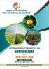 INTERNATIONALCONFERENCEON HORTICULTURE. and HORTI EXPO October 25-27, 2018 IARI Fair Ground, New Delhi, India