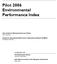 Pilot 2006 Environmental Performance Index