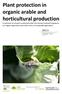 Plant protection in organic arable and horticultural production