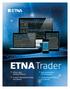 ETNA Trader. White Label Trading Platform Custom Tailored for Brokers and Traders. App Marketplace for Developers Cloud Hosted Platform as a Service