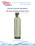 WATER FILTRATION EQUIPMENT LWF Series Commercial Water Filters