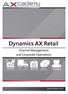 Dynamics AX Retail. Channel Management and Corporate Operations