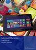 Microsoft Dynamics for Retail. Solution Overview