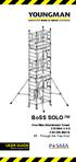 BoSS SOLO 700. One Man Aluminium Tower EN /4 EN1298-IM-EN 3T - Through the Trap Door USER GUIDE