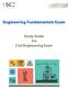 Engineering Fundamentals Exam. Study Guide For Civil Engineering Exam