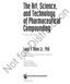 Not for Distribution. The Art, Science, and Technology of Pharmaceutical Compounding