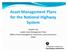 Asset Management Plans for the National Highway System