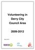 Volunteering in Derry City Council Area