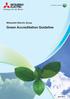 Mitsubishi Electric Group. Green Accreditation Guideline