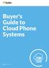 Buyer's Guide to Cloud Phone Systems