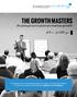 The Growth Masters. An annual curriculum on revenue growth. Alex Goldfayn