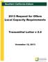 Southern California Edison Request for Offers Local Capacity Requirements. Transmittal Letter v 2.0