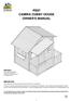 PE87 CAMIRA CUBBY HOUSE OWNER'S MANUAL