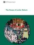 The House of Lords: Reform