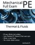 80 exam difficulty level problems Covers Mechanical PE Thermal & Fluids exam topics Written in exam format Also includes detailed solutions