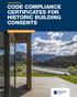 CODE COMPLIANCE CERTIFICATES FOR HISTORIC BUILDING CONSENTS [ MORE THAN FIVE YEARS OLD ]