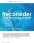 Reconsider. Your Marketing Mindset. 3 Do's and Don'ts for a Dynamite Strategy. Written By: Joe Macaluso. Executive Sales Manager