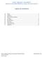 WEST VIRGINIA UNIVERSITY OFFICE of ENVIRONMENTAL HEALTH AND SAFETY TABLE OF CONTENTS