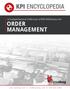 KPI ENCYCLOPEDIA ORDER MANAGEMENT. A Comprehensive Collection of KPI Definitions for