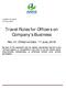 Travel Rules for Officers on Company s Business