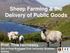 Sheep Farming & the Delivery of Public Goods. Prof. Thia Hennessy, Dpt of Food Business, Cork University Business School,