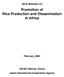 Promotion of Rice Production and Dissemination in Africa