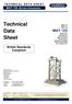 Technical Data Sheet. British Standards Compliant. T E C H N I C A L D A T A S H E E T MAT 125 (British Standards) Mass 10 Mass 25 Mass 50 MAT 125