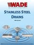 WPG-SS-2016 STAINLESS STEEL. OPTIONS FOR 1300SS/1330SS Series