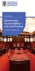 Faculty of Law. Government Accountability Law and Practice