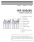 Introduction of HR-800(M) Components. Cartridge filters. Installation diagram. Change membrane. Change filters. Operation regulation FAQ