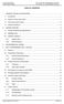 TABLE OF CONTENTS 1 GENERAL PROJECT DESCRIPTION Introduction Scope of Construction Work Post Construction Period...