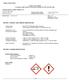 SAFETY DATA SHEET According to OSHA Hazard Communication Standard 29 CFR (GHS)