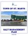 TOWN OF ST. MARYS SALT MANAGEMENT PLAN
