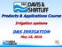 Products & Applications Course Irrigation systems D&S IRRIGATION May 18, 2018