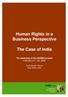 Human Rights in a Business Perspective. The Case of India