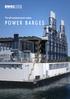 The self-contained power station POWER BARGES