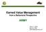 Earned Value Management from a Behavioral Perspective ARMY