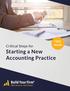 FREE ebook. Critical Steps for. Starting a New Accounting Practice