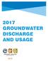2017 GROUNDWATER DISCHARGE AND USAGE