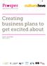 Creating business plans to get excited about. Author: James West West Creative