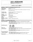 SAFETY DATA SHEET. SECTION 1 PRODUCT AND COMPANY IDENTIFICATION Product name Direct Bilirubin Reagent Catalog number SA1007 Product use