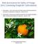 Risk Assessment for Safety of Orange Juice Containing Fungicide Carbendazim
