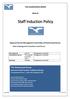 Staff Induction Policy