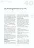 Corporate governance report