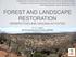 FOREST AND LANDSCAPE RESTORATION PERSPECTIVES AND ONGOING ACTIVITIES