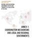 Annex 1: Coordination Mechanisms and local and regional governments