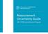 Measurement Uncertainty Guide. ISO Accreditation Program